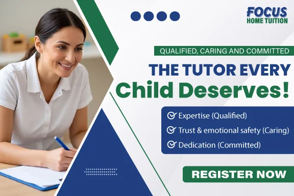 Home tutor helping student with studies
